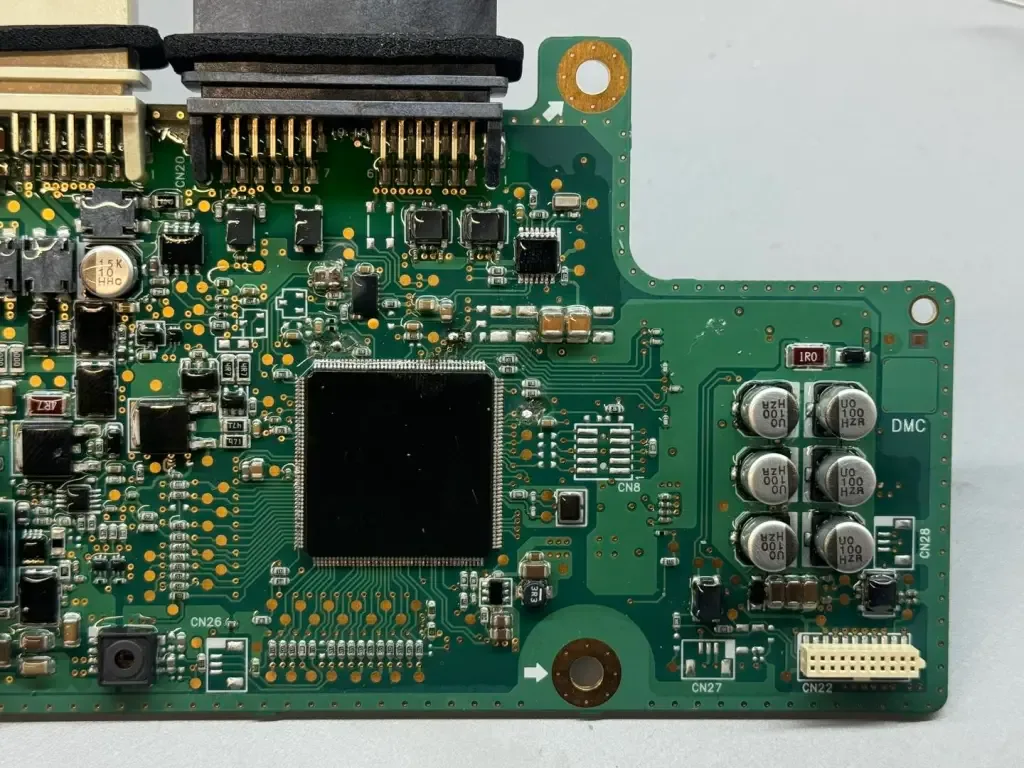 Close-up of a drive motor control board.